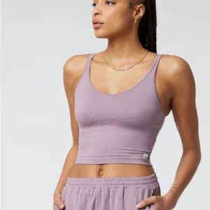 Vuori Halo Performance Crop Lilac Heather NWOT
